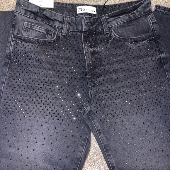 Zara Slim Rhinestone Jeans - Picture 3 of 3
